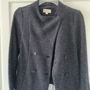 LOFT Women's Navy Double-Breasted Jacket - size XS